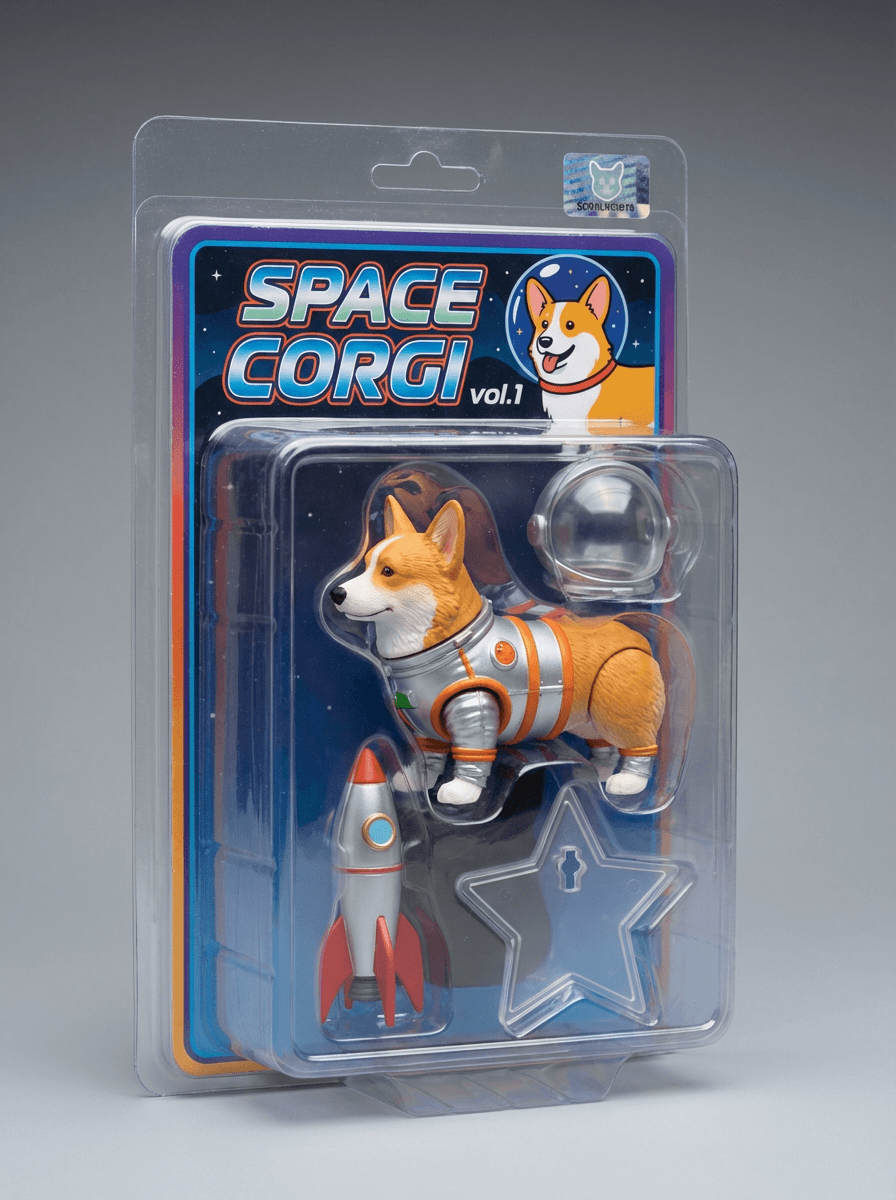 우주 코기 피규어